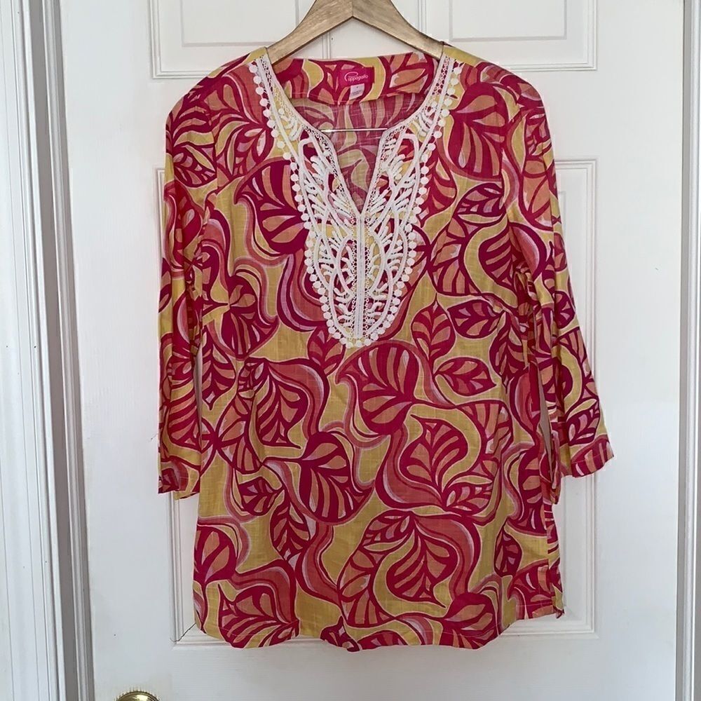 Cappagallo floral tunic
